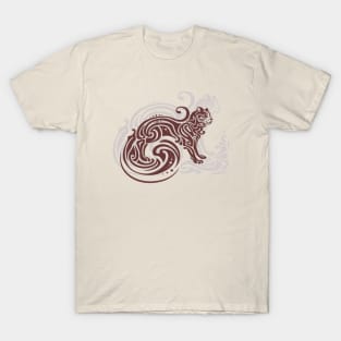 Cat illustration in tattoo style T-Shirt